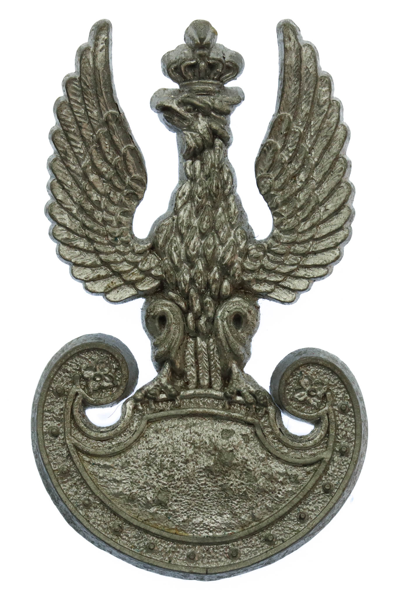 Polish Army WW2 Plastic Economy Cap Badge