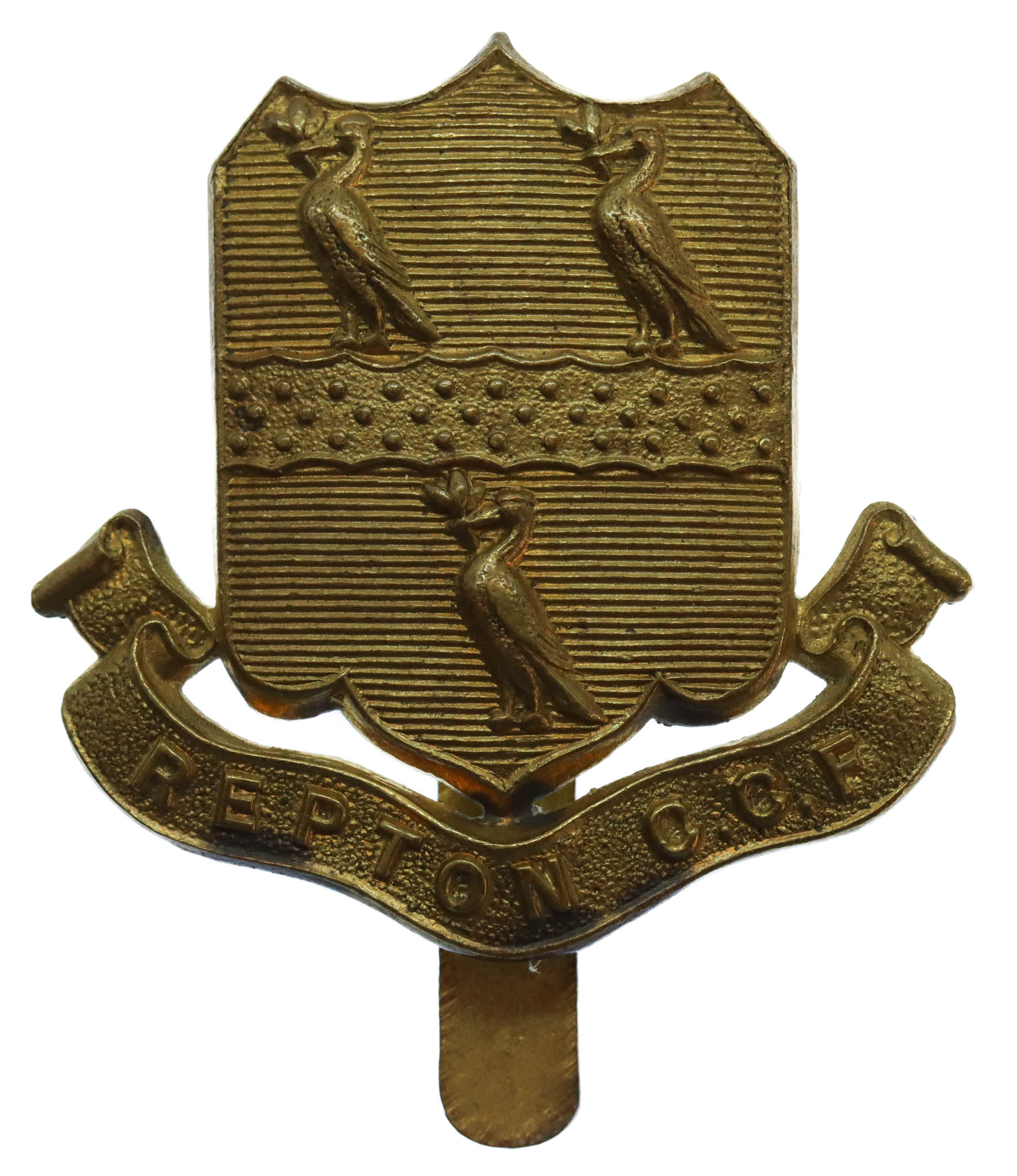 Repton School C.C.F. Cap Badge