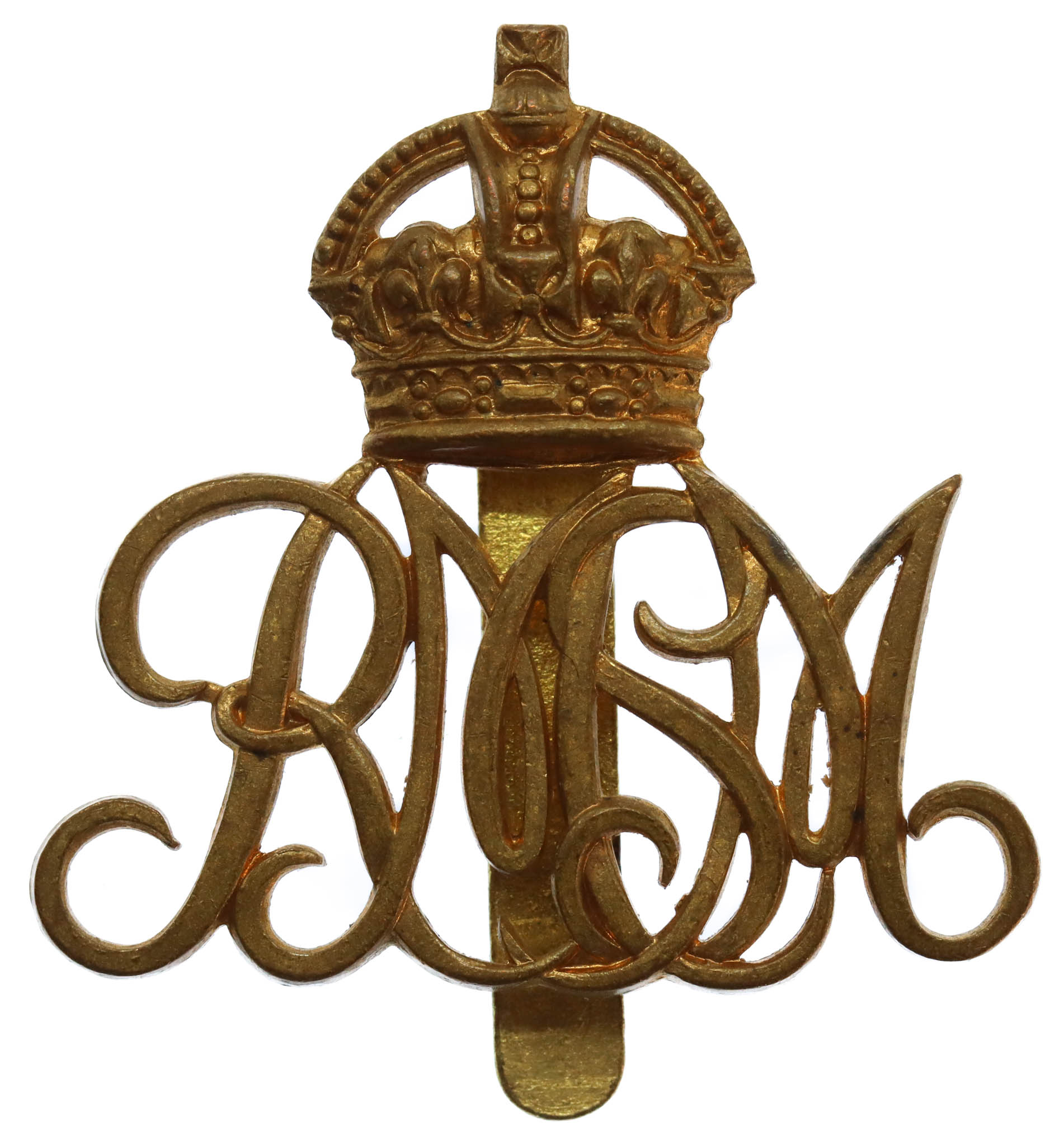 Royal Military School of Music Cap Badge - King's Crown