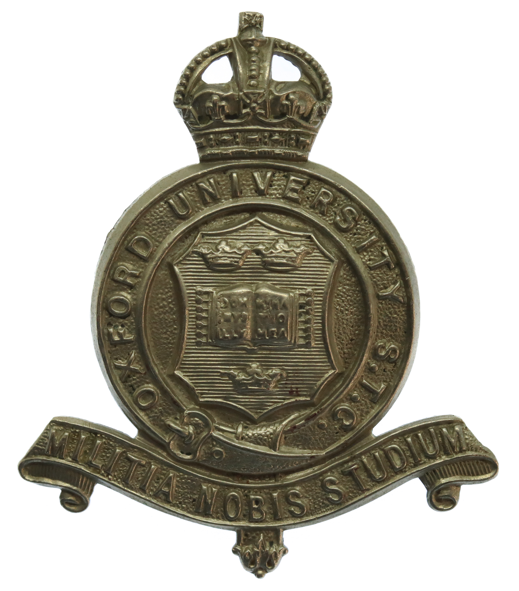 Oxford University S.T.C. (Senior Training Corps) Cap Badge - King's Crown