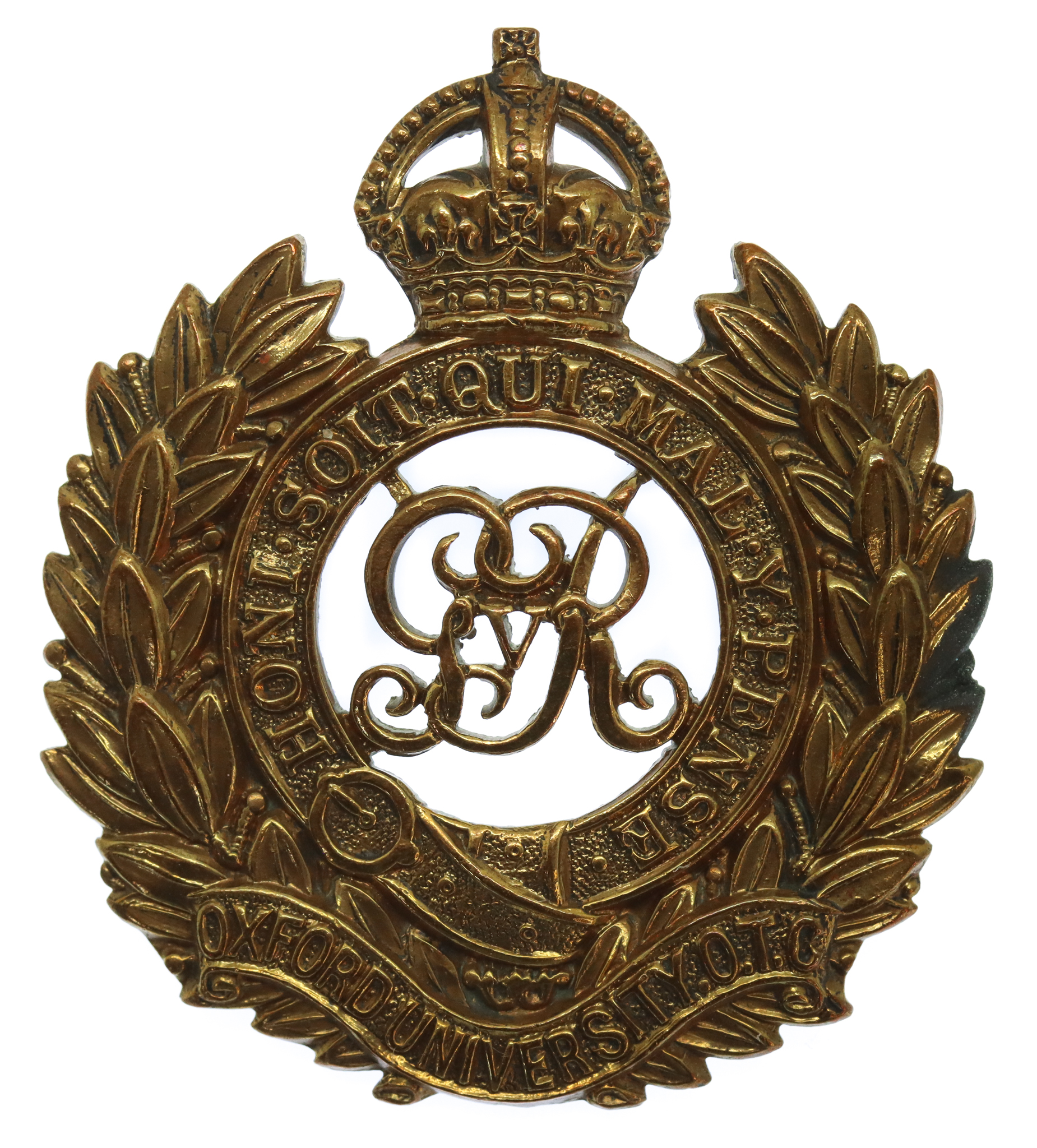 George V Oxford University O.T.C. (Royal Engineers Section) Cap Badge