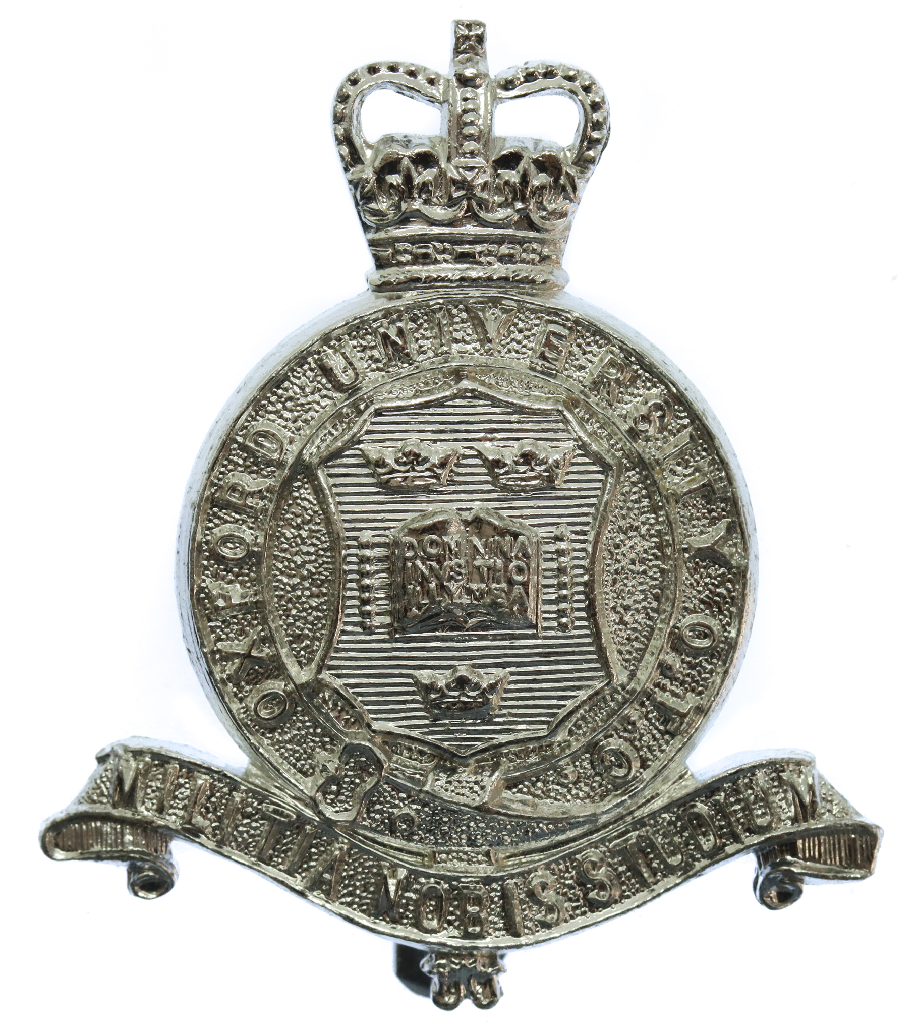 Oxford University O.T.C. Anodised (Staybrite) Cap Badge