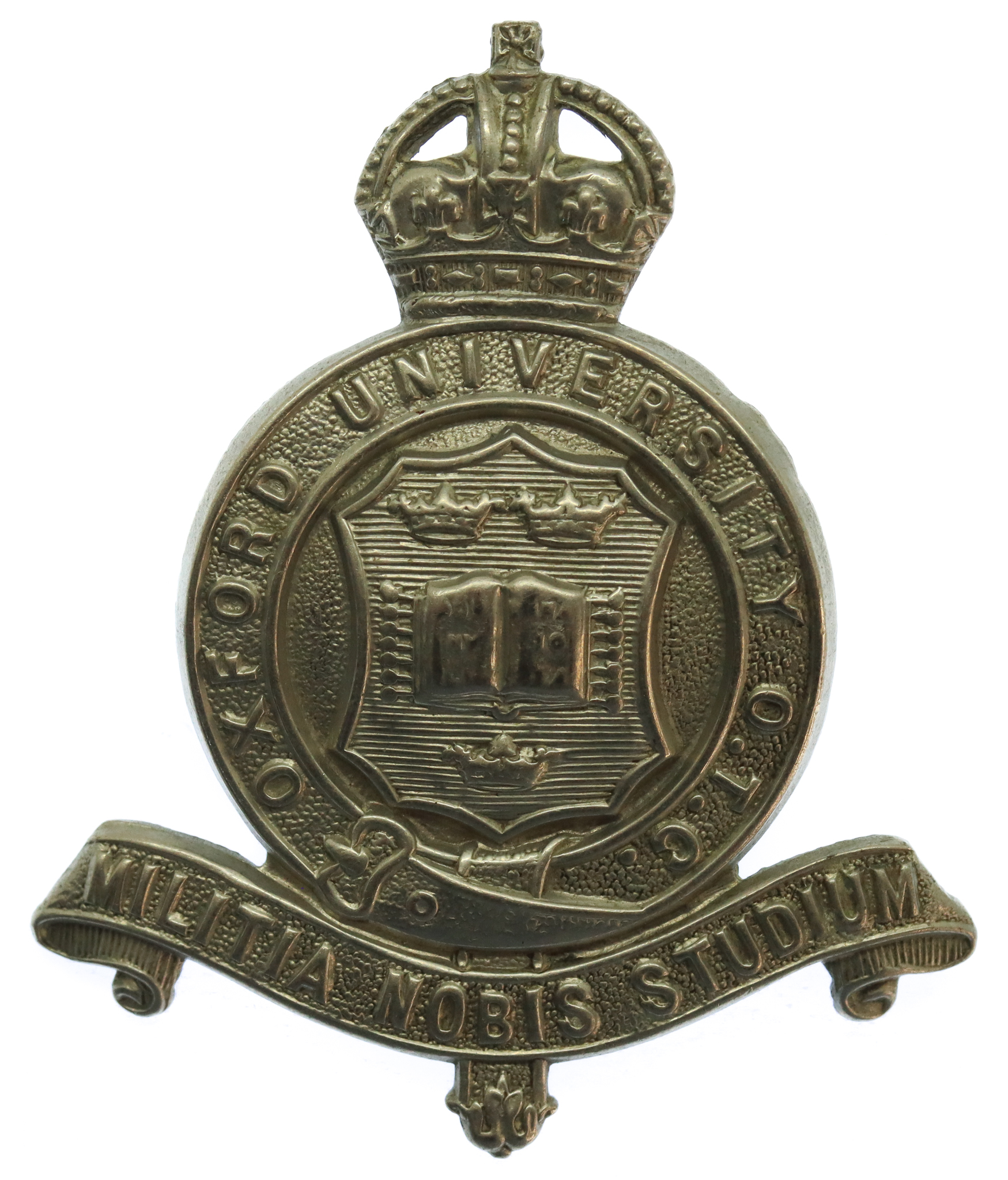 Oxford University O.T.C. Cap Badge - King's Crown