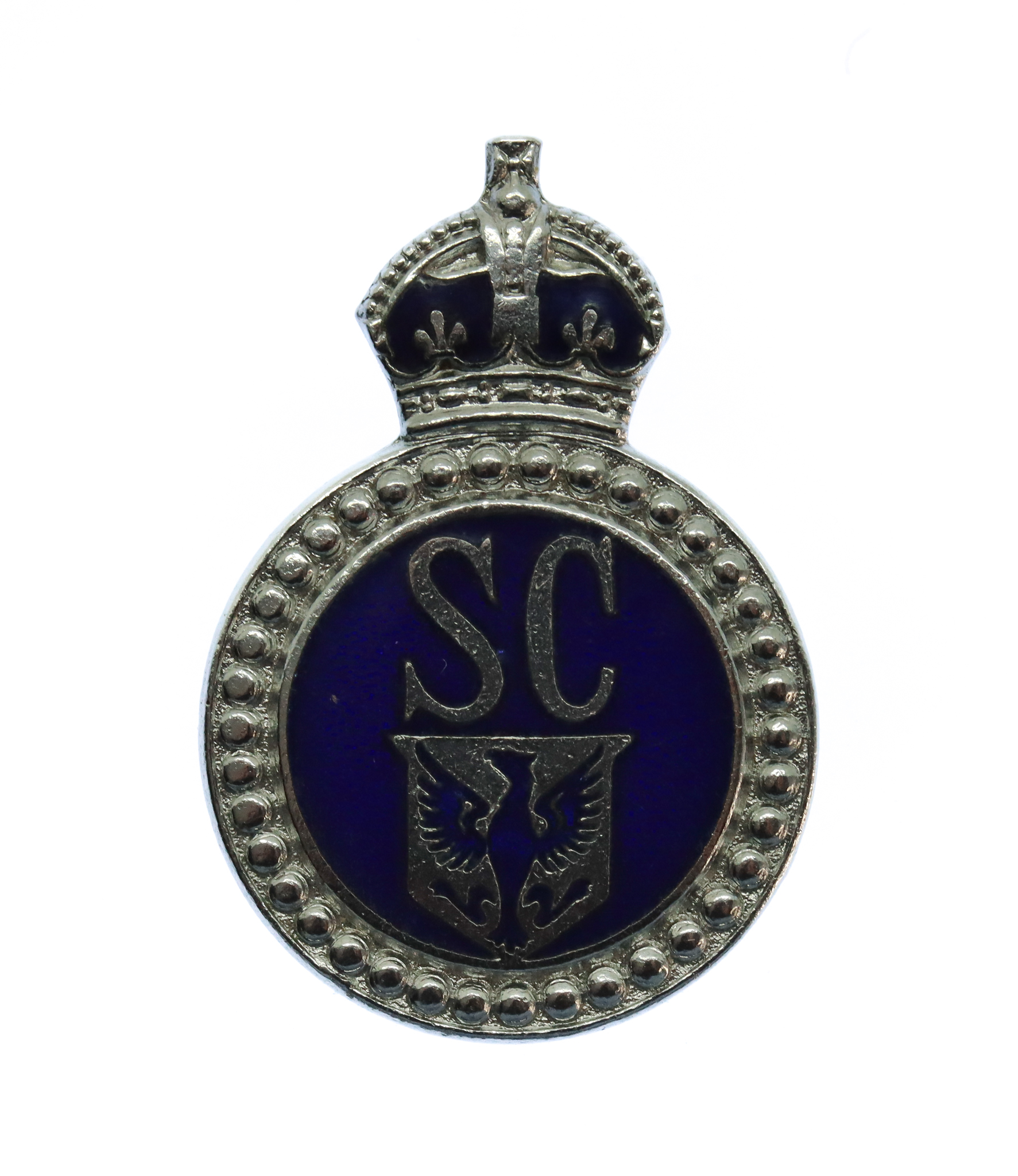 East Riding Special Constabulary Enamelled Lapel Badge - King's Crown