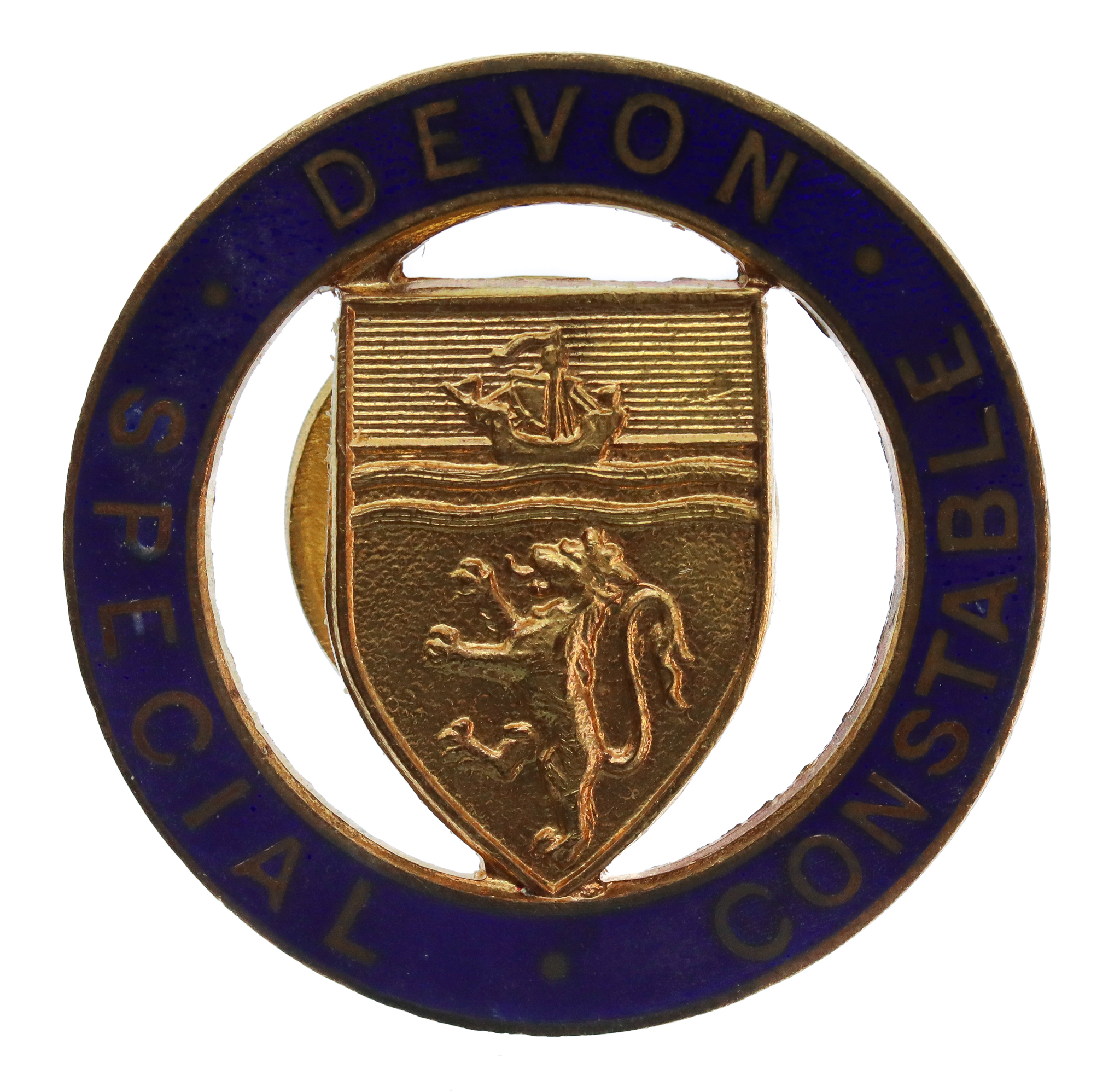Devon Special Constabulary Enamelled Lapel Badge