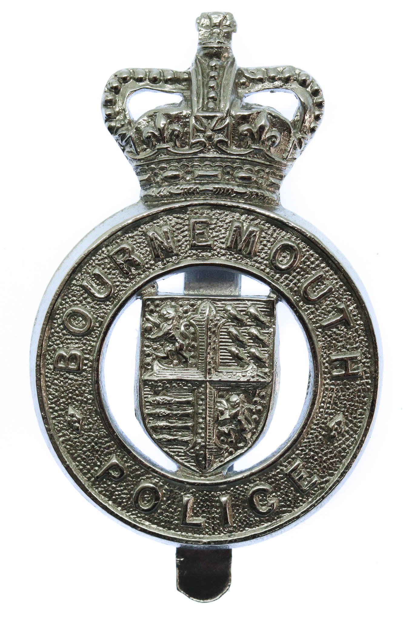 Bournemouth Borough Police Cap Badge - Queen's Crown