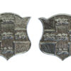 Pair of York City Police Collar Badges