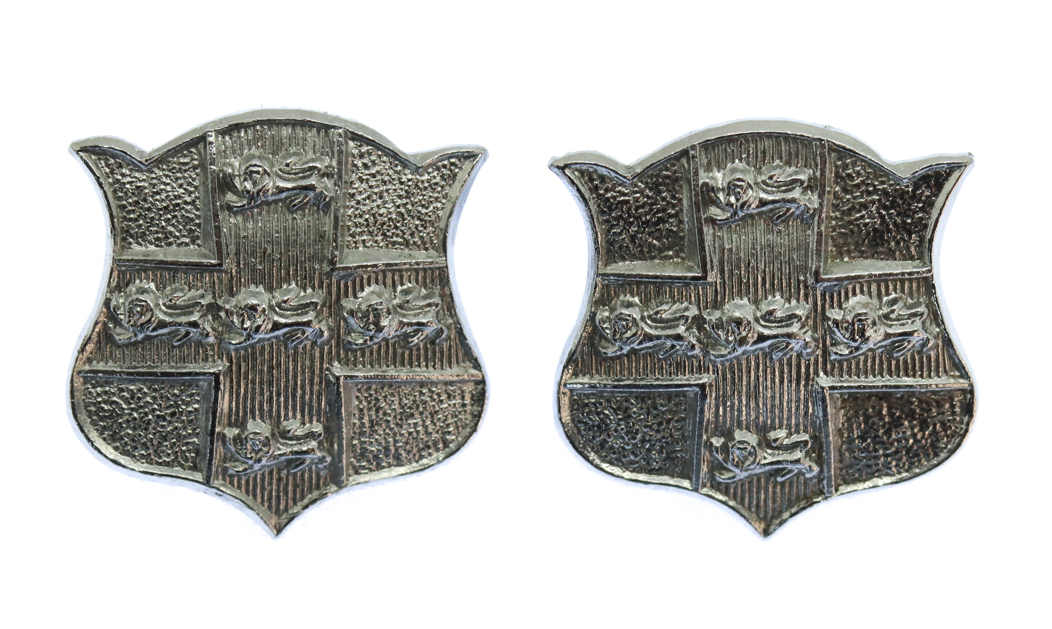 Pair of York City Police Collar Badges