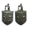 Pair of Stoke-on-Trent City Police Collar Badges