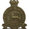 Surrey Special Constabulary White Metal Cap Badge - King's Crown