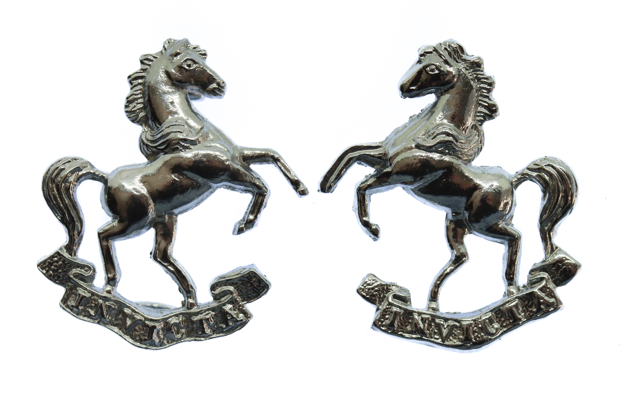 Pair of Kent Constabulary Collar Badges