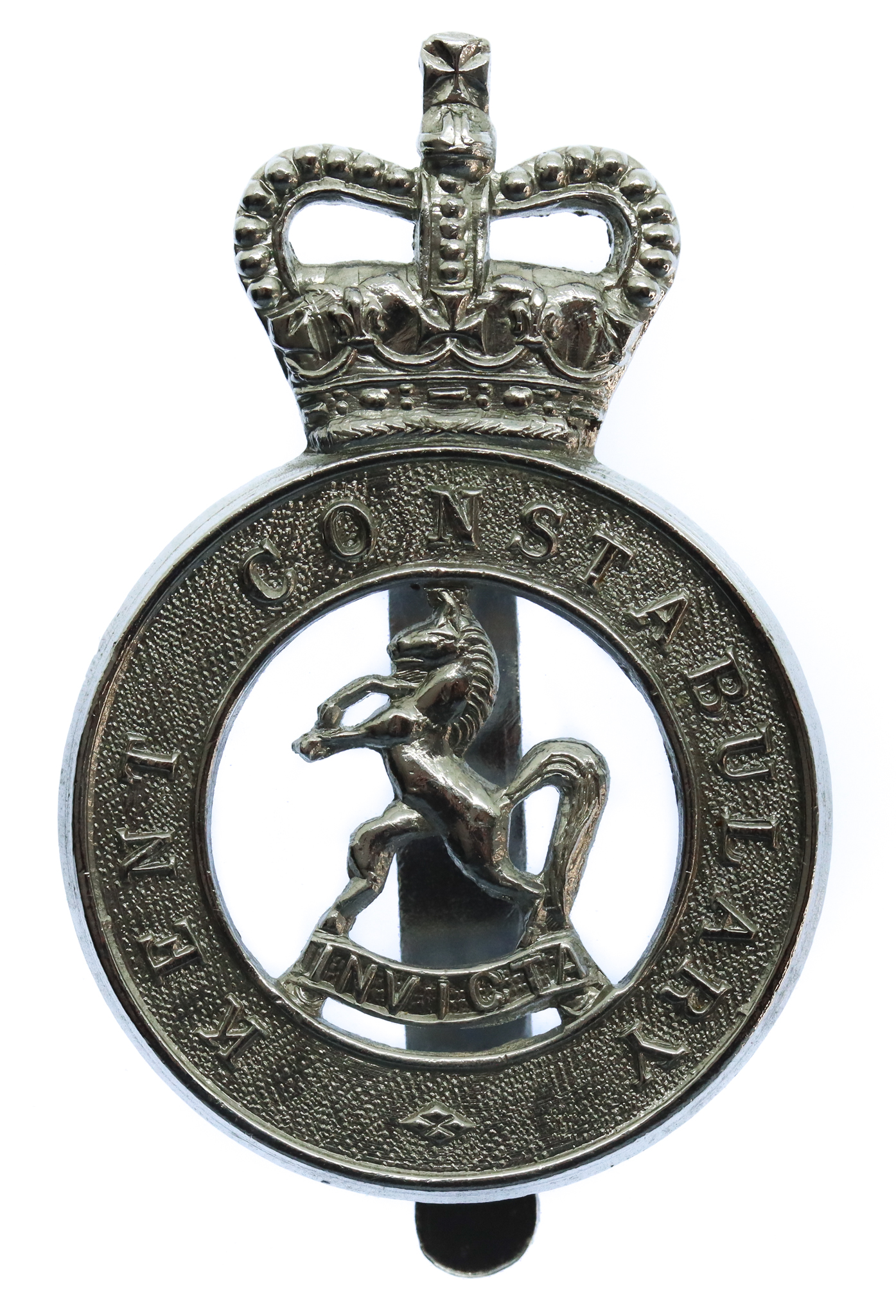 Kent Constabulary Cap Badge - Queen's Crown