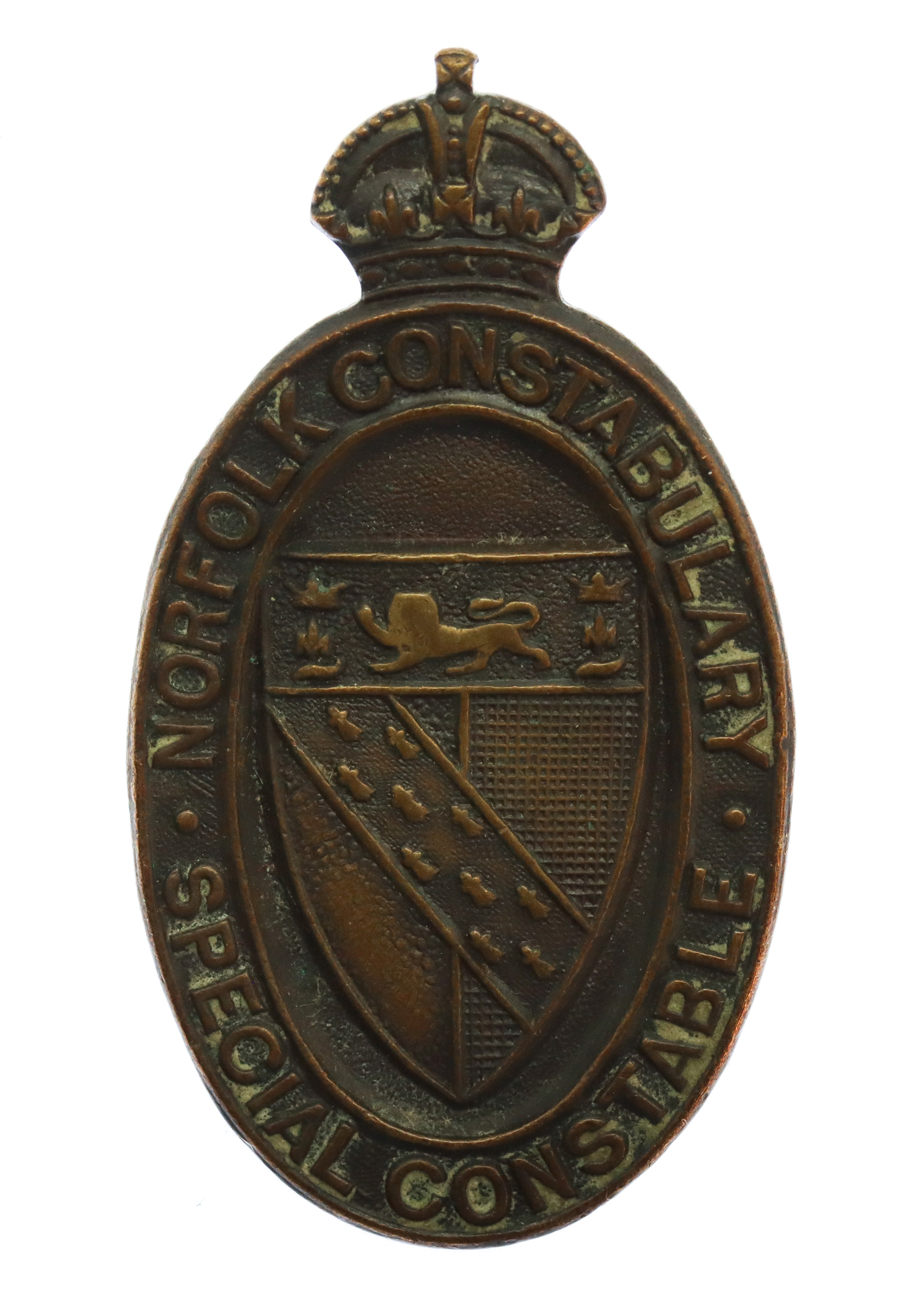 Norfolk Constabulary Special Constable Lapel Badge - King's Crown