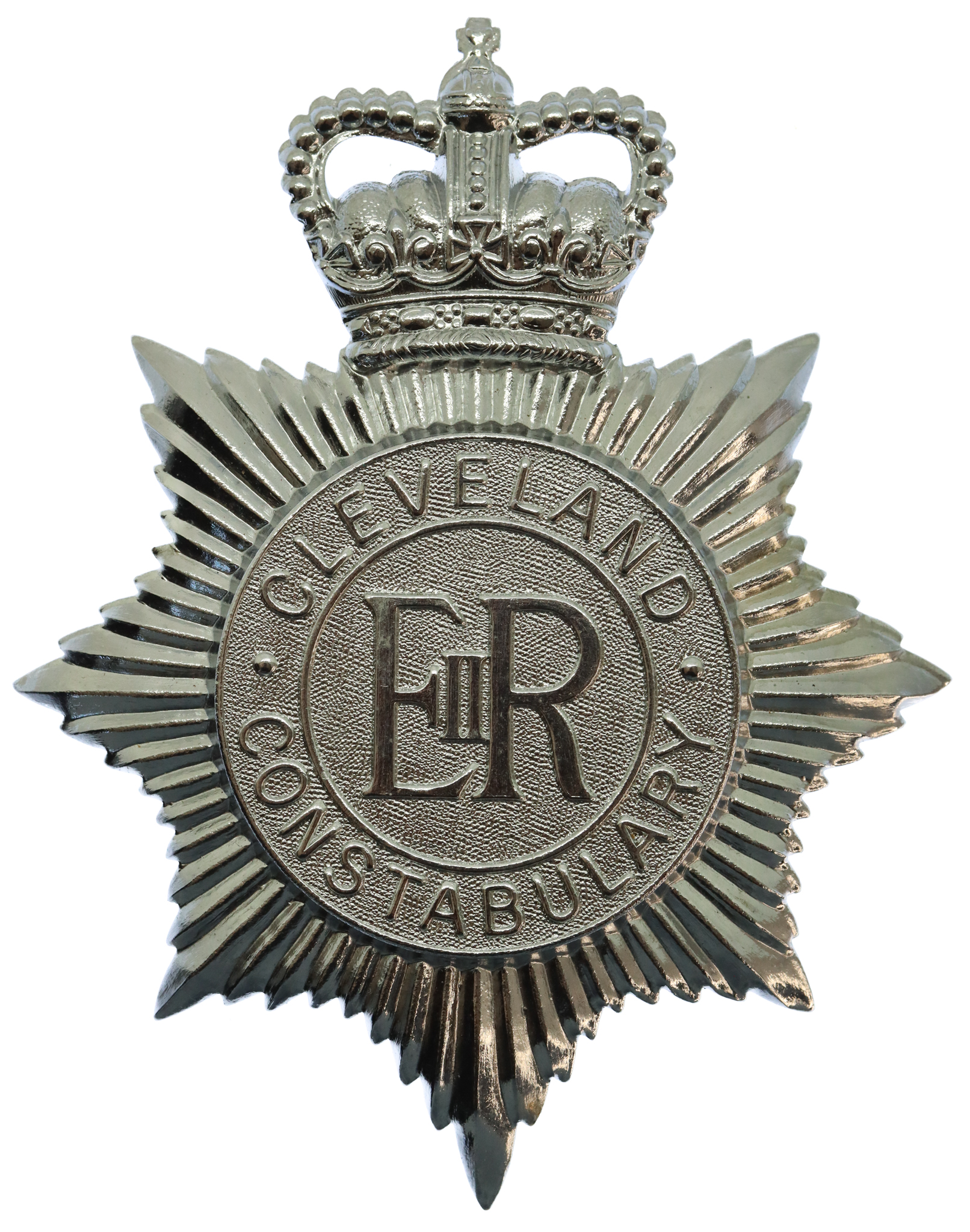 Cleveland Constabulary Helmet Plate - Queen's Crown
