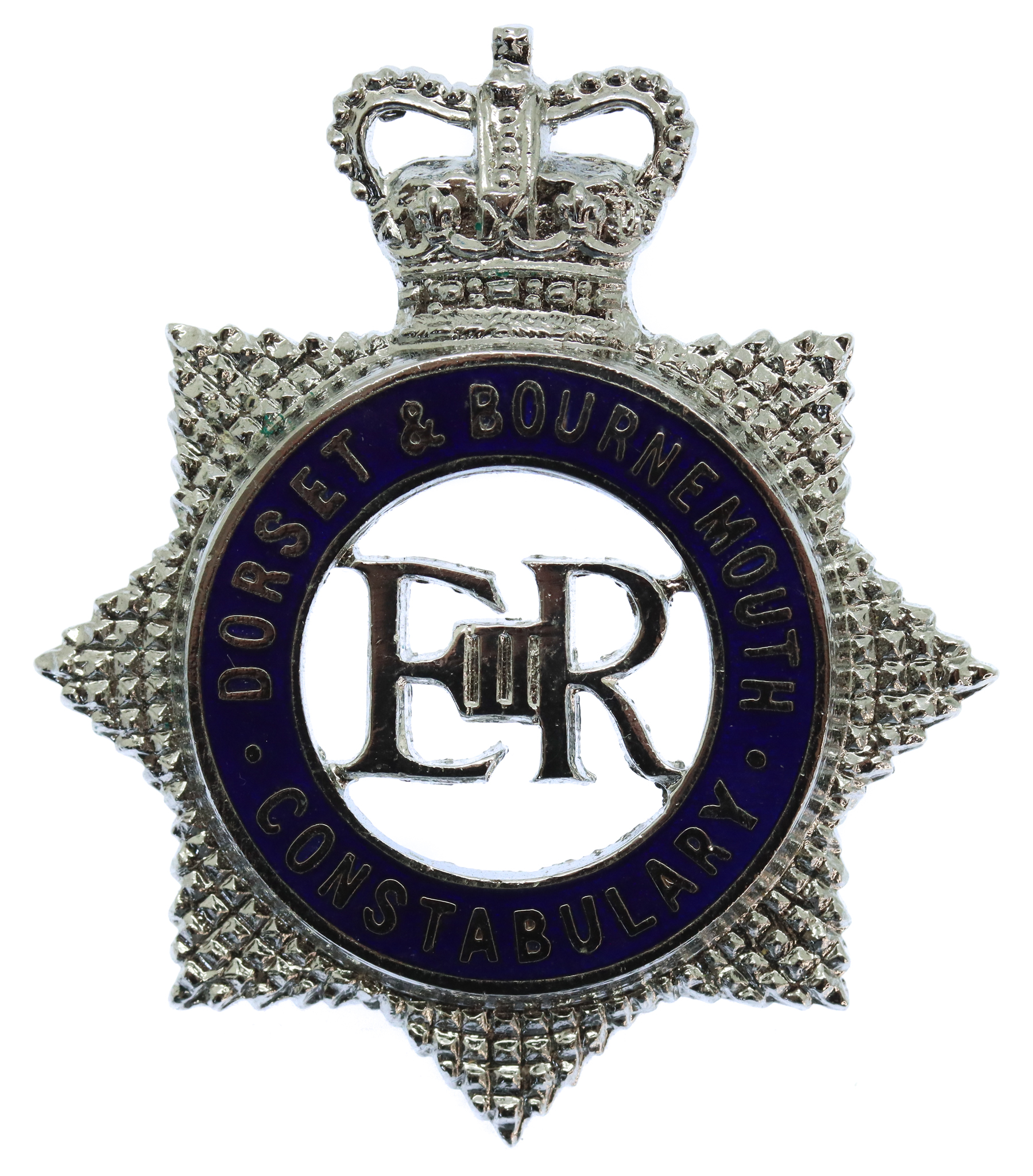 Dorset & Bournemouth Constabulary Senior Officer's Enamelled Cap Badge - Queen's Crown