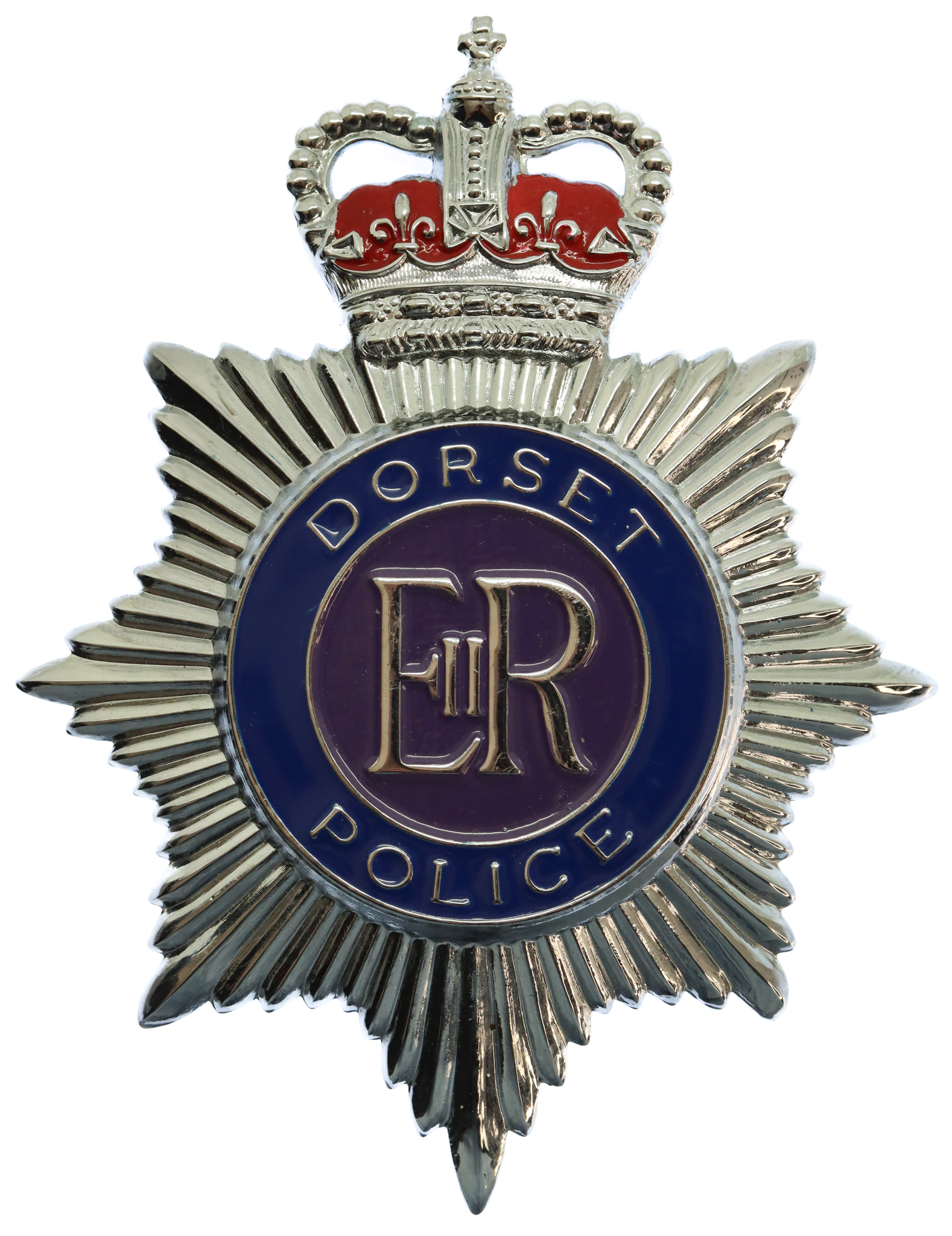 Dorset Police Enamelled Helmet Plate - Queen's Crown