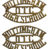 Pair of Nottingham High School O.T.C. (NOTTINGHAM/OTC/HIGH SCHOOL) Shoulder Titles