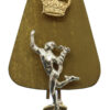 Royal Corps of Signals Anodised (Staybrite) Cap Badge - Queen's Crown