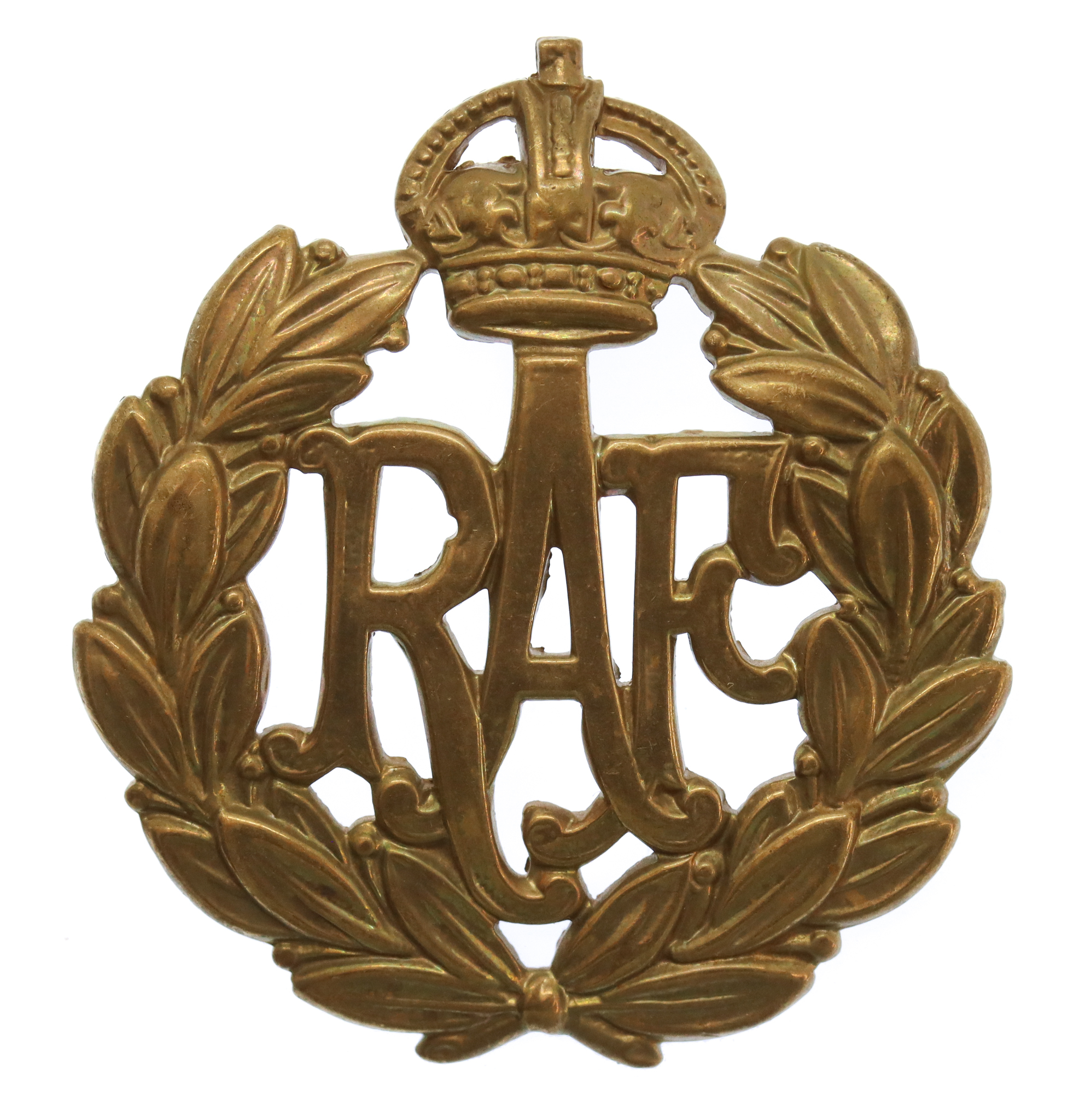 Royal Air Force (R.A.F.) Cap Badge - King's Crown