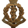 Royal Army Medical Corps (R.A.M.C.) Brass Cap Badge - King's Crown