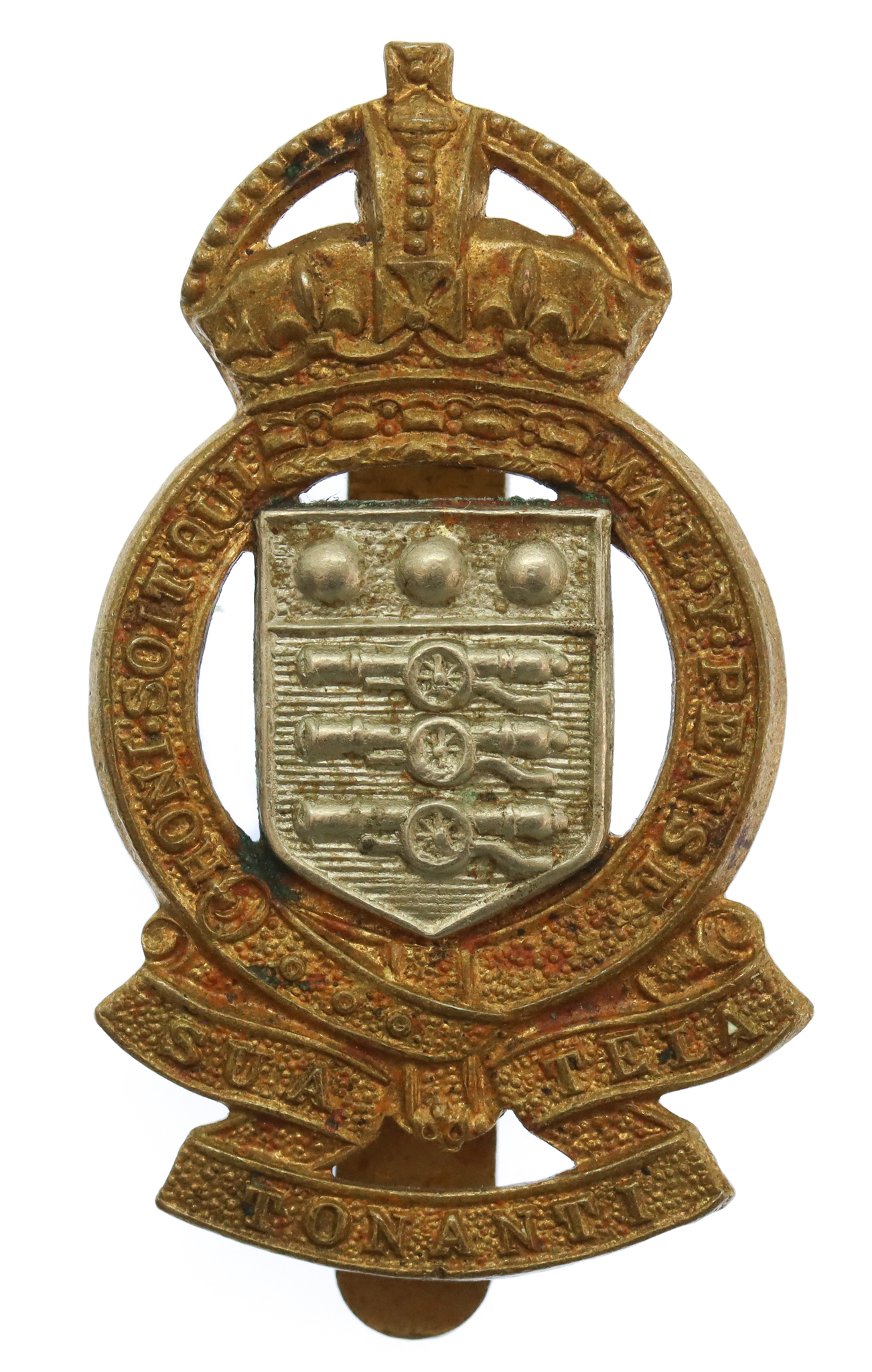 Royal Army Ordnance Corps (R.A.O.C.) Bi-Metal Cap Badge - King's Crown