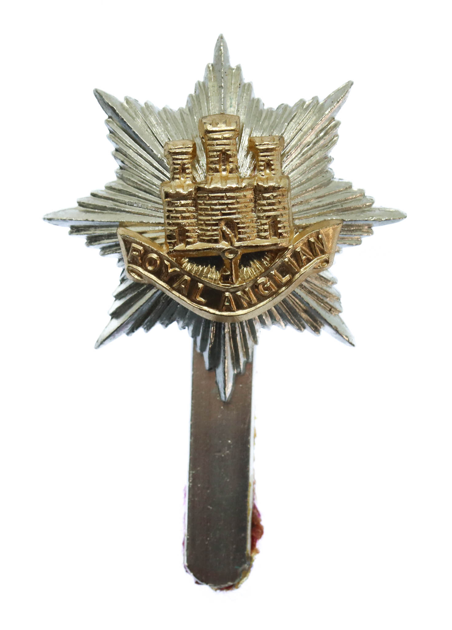 Royal Anglian Regiment Anodised (Staybrite) Cap Badge
