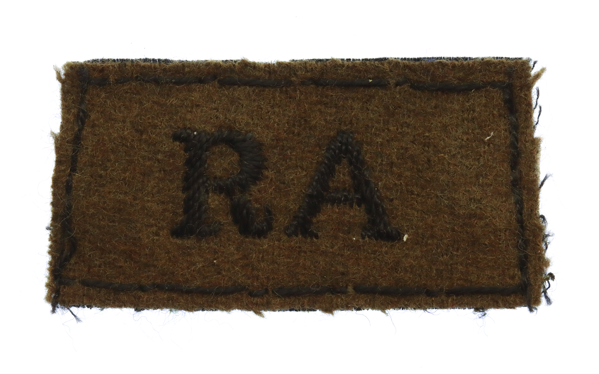 Royal Artillery (R.A.) Cloth Slip On Shoulder Title