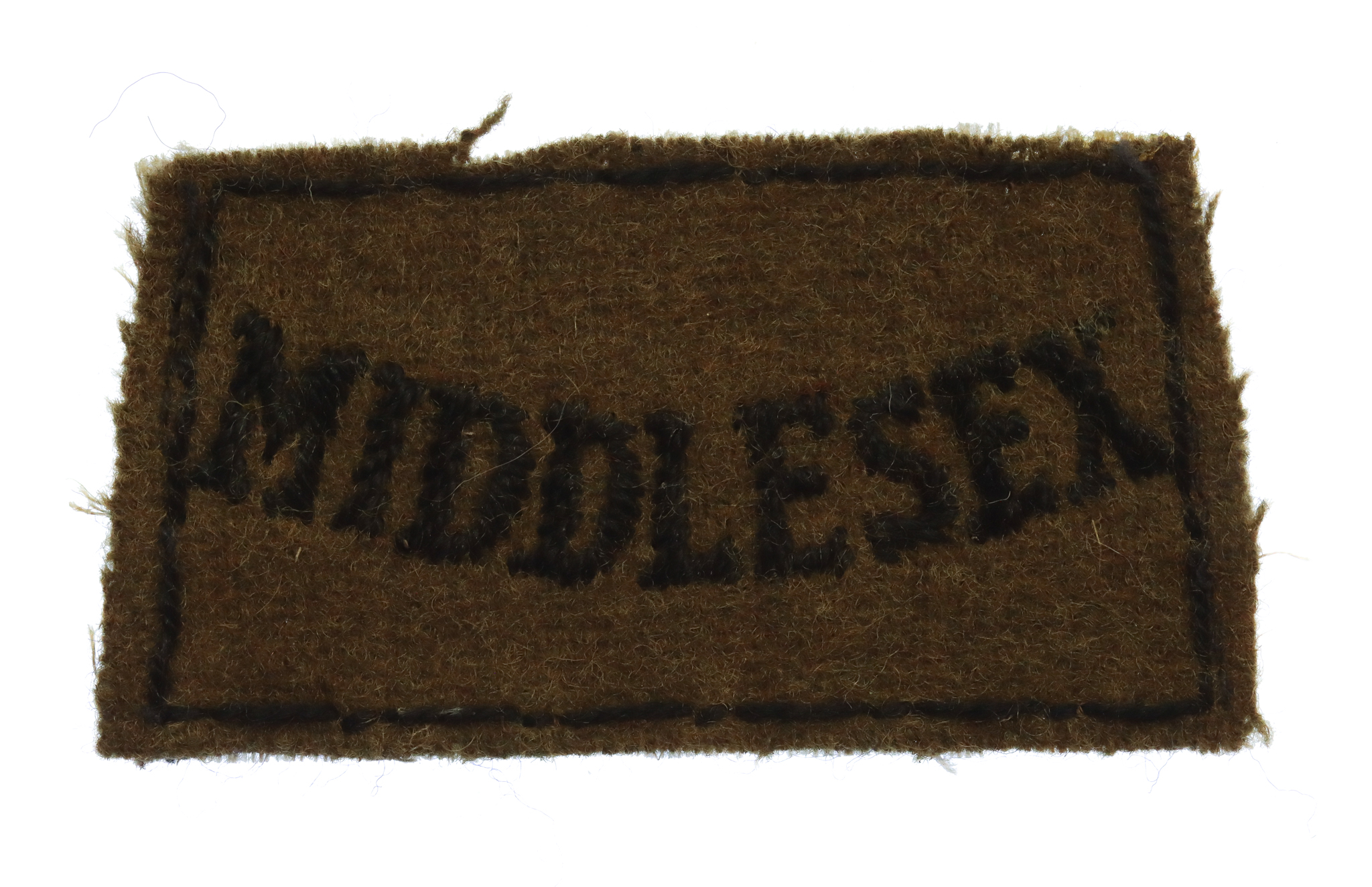 Middlesex Regiment (MIDDLESEX) WW2 Cloth Slip On Shoulder Title