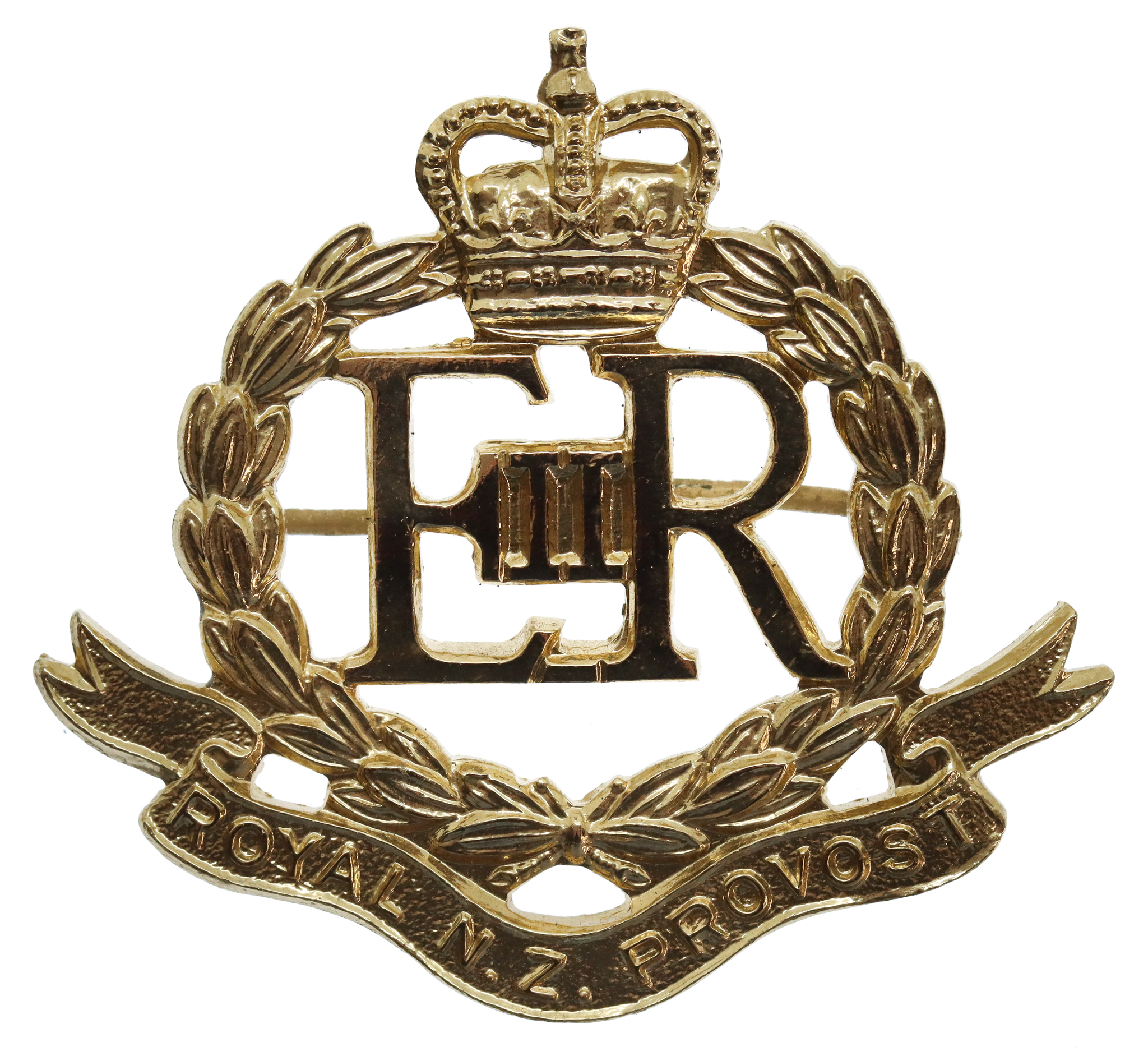 Royal New Zealand Provost Corps Anodised (Staybrite) Cap Badge