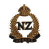 New Zealand Expeditionary Force (N.Z.E.F.) Brass & Enamel Sweetheart Brooch - King's Crown