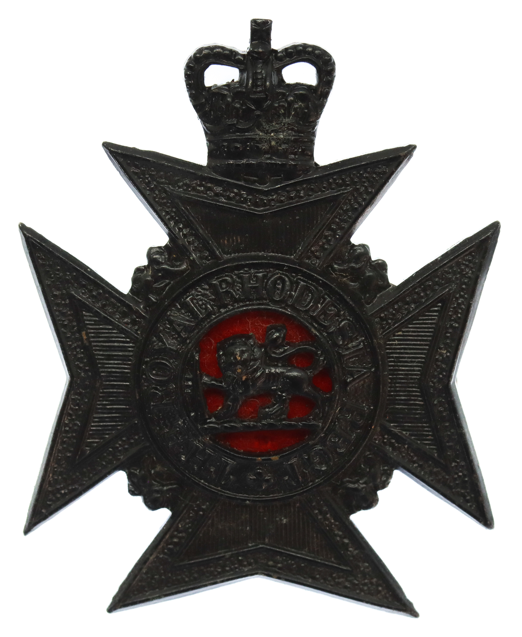 Royal Rhodesia Regiment Cap Badge - Queen's Crown