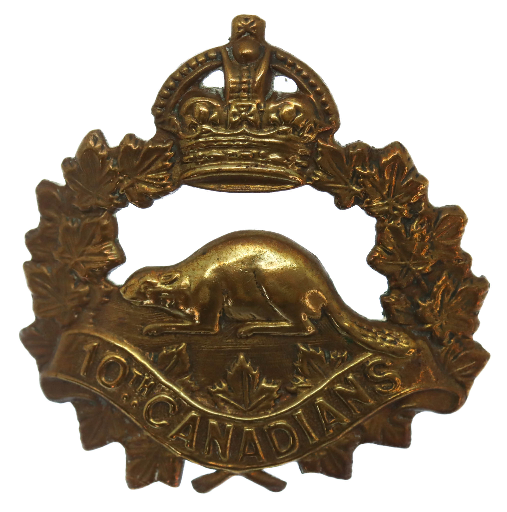 10th Canadians (Calgary) Infantry Battalion WW1 C.E.F. Cap Badge