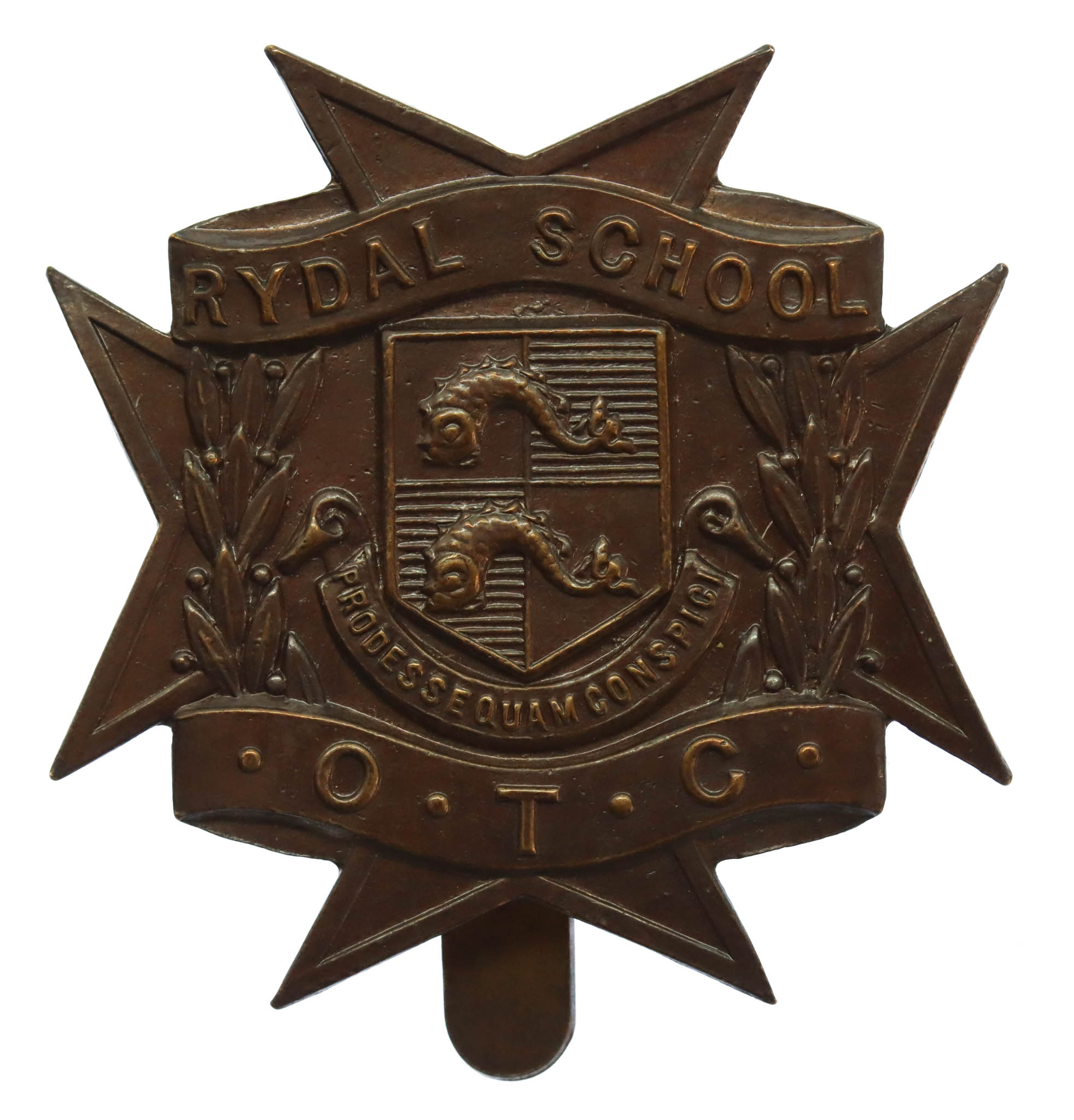 Rydal School O.T.C. Cap Badge