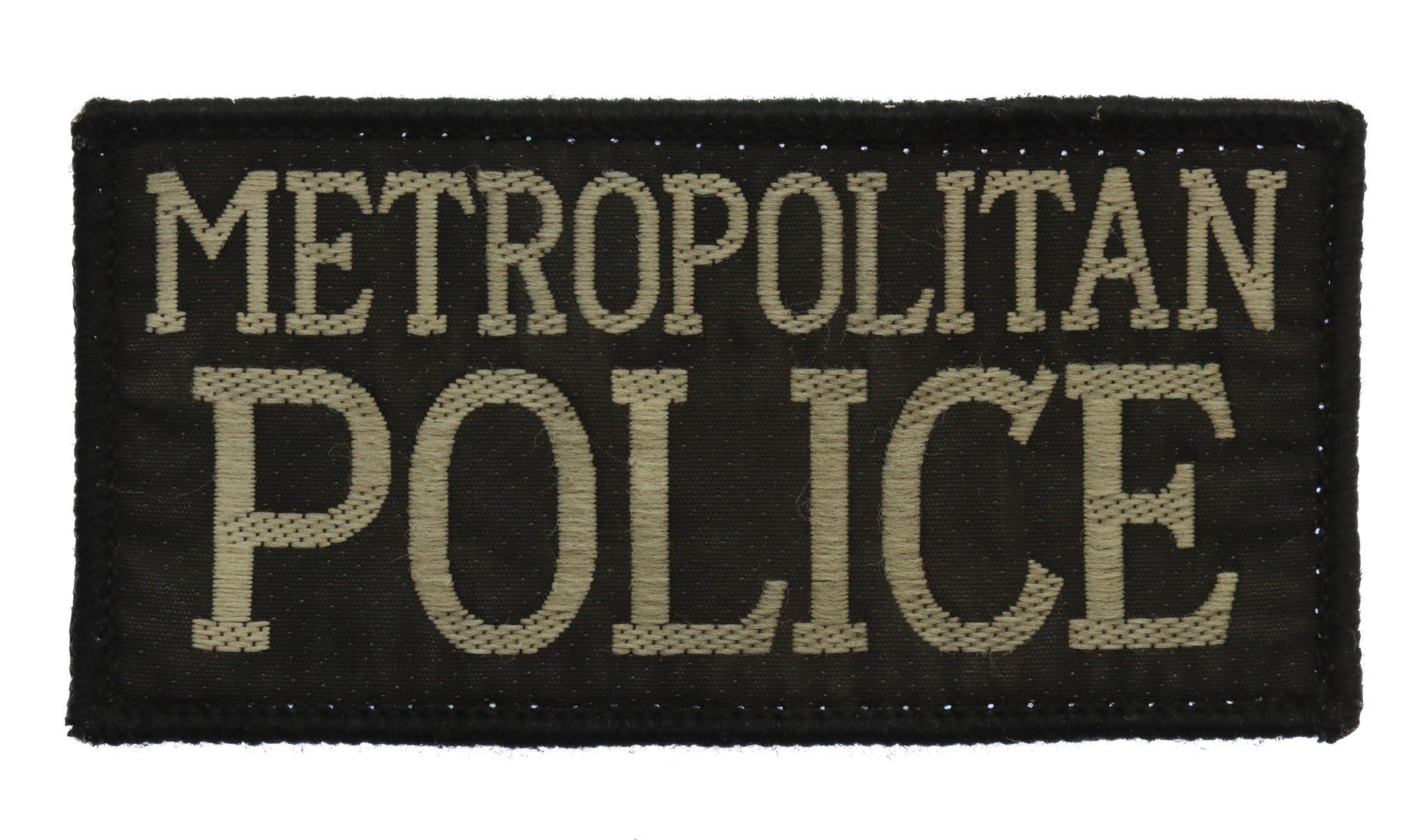 Metropolitan Police Cloth Patch Badge (Black)