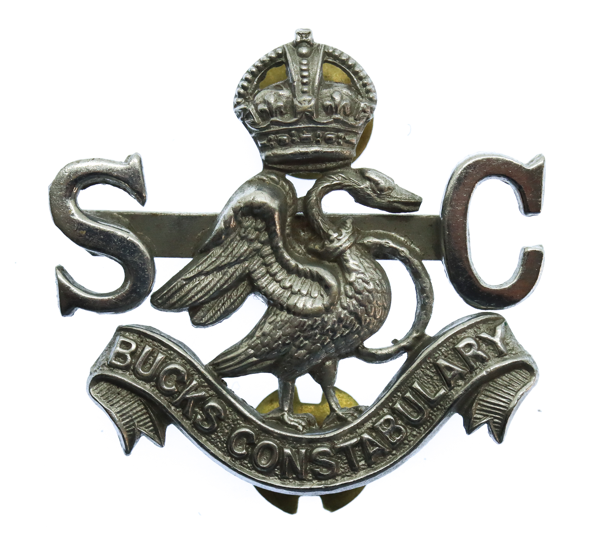 Buckinghamshire Special Constabulary Collar Badge - King's Crown