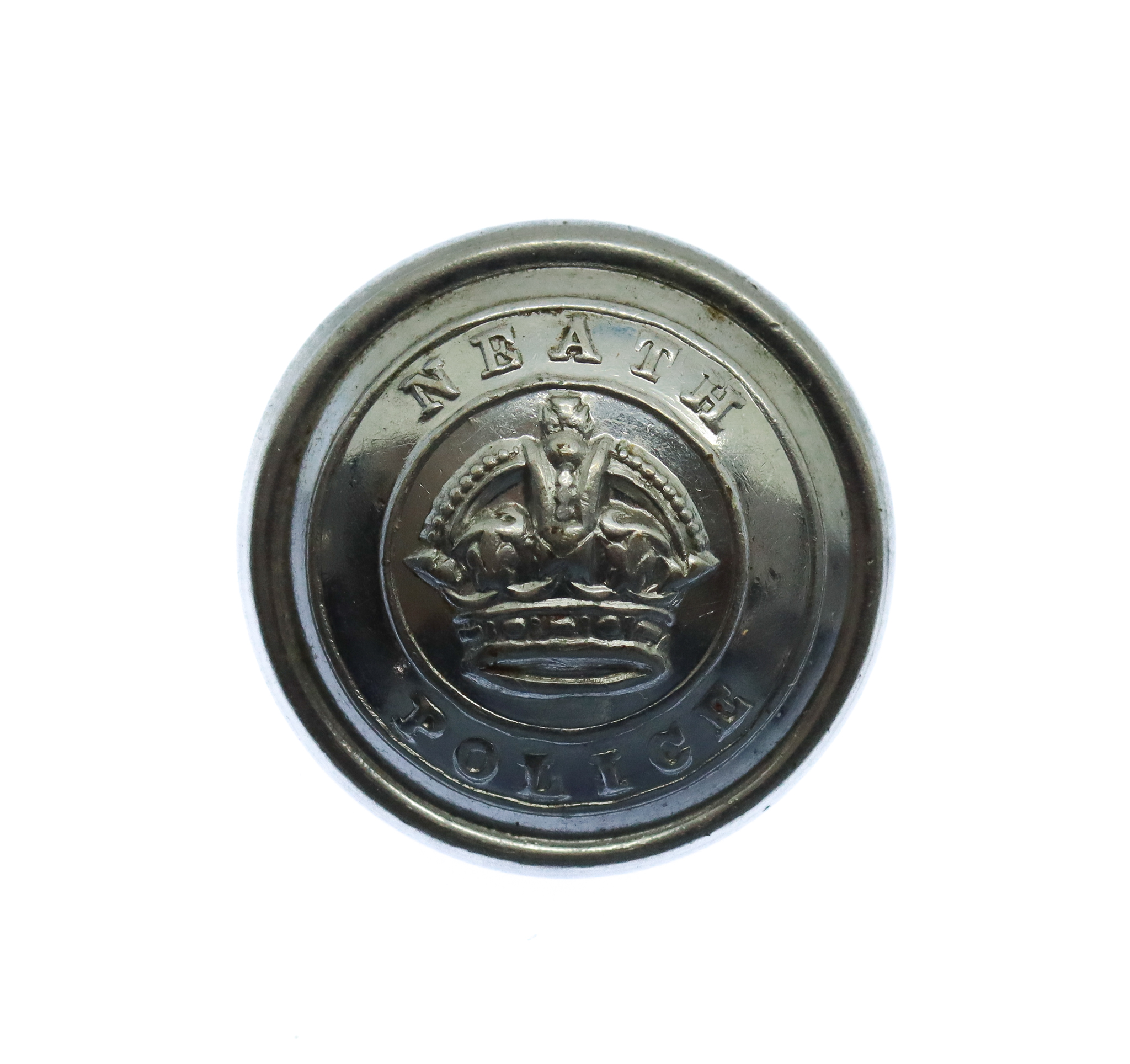 Neath Police Chrome Button (21mm)