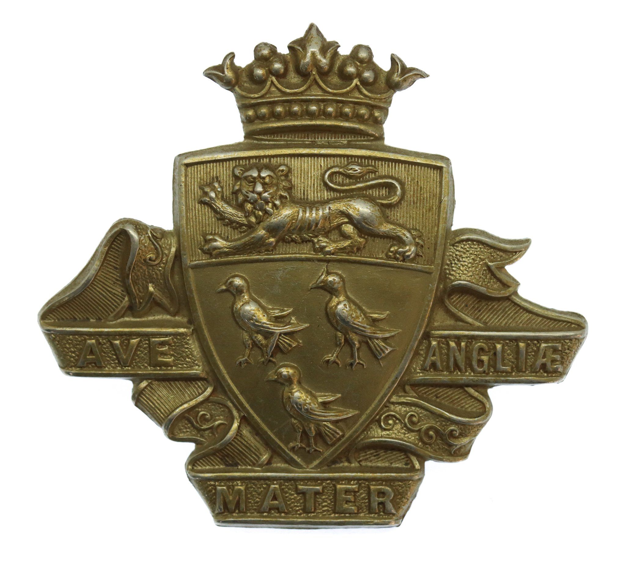 Canterbury City Police White Metal Kepi/Cap Badge