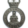  Gateshead Borough Police Cap Badge - Queen's Crown