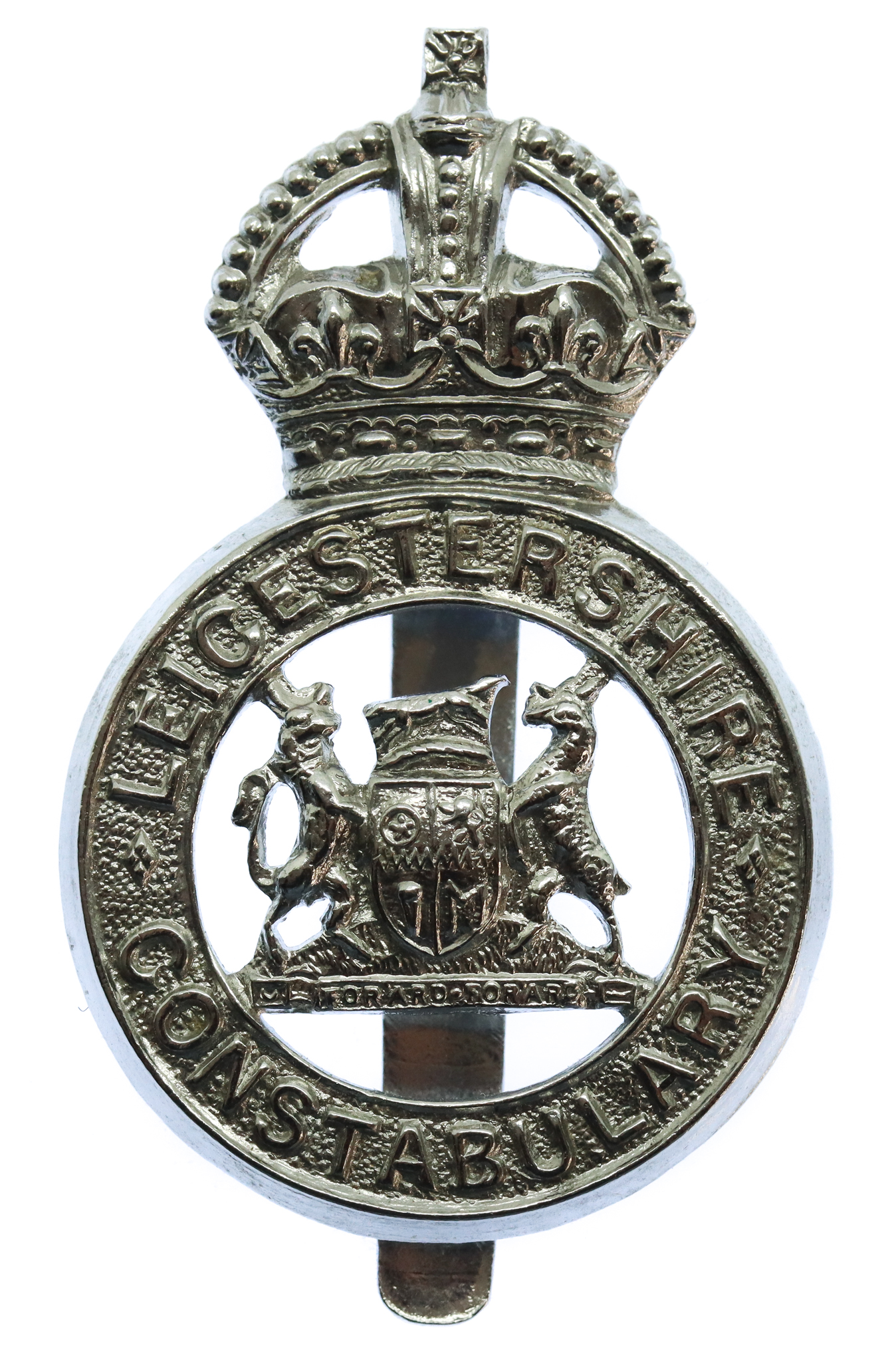 Leicestershire Constabulary Cap Badge - King's Crown