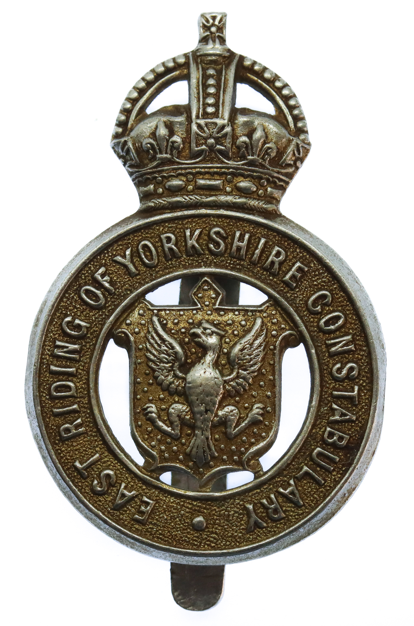 East Riding of Yorkshire Constabulary Cap Badge - King's Crown