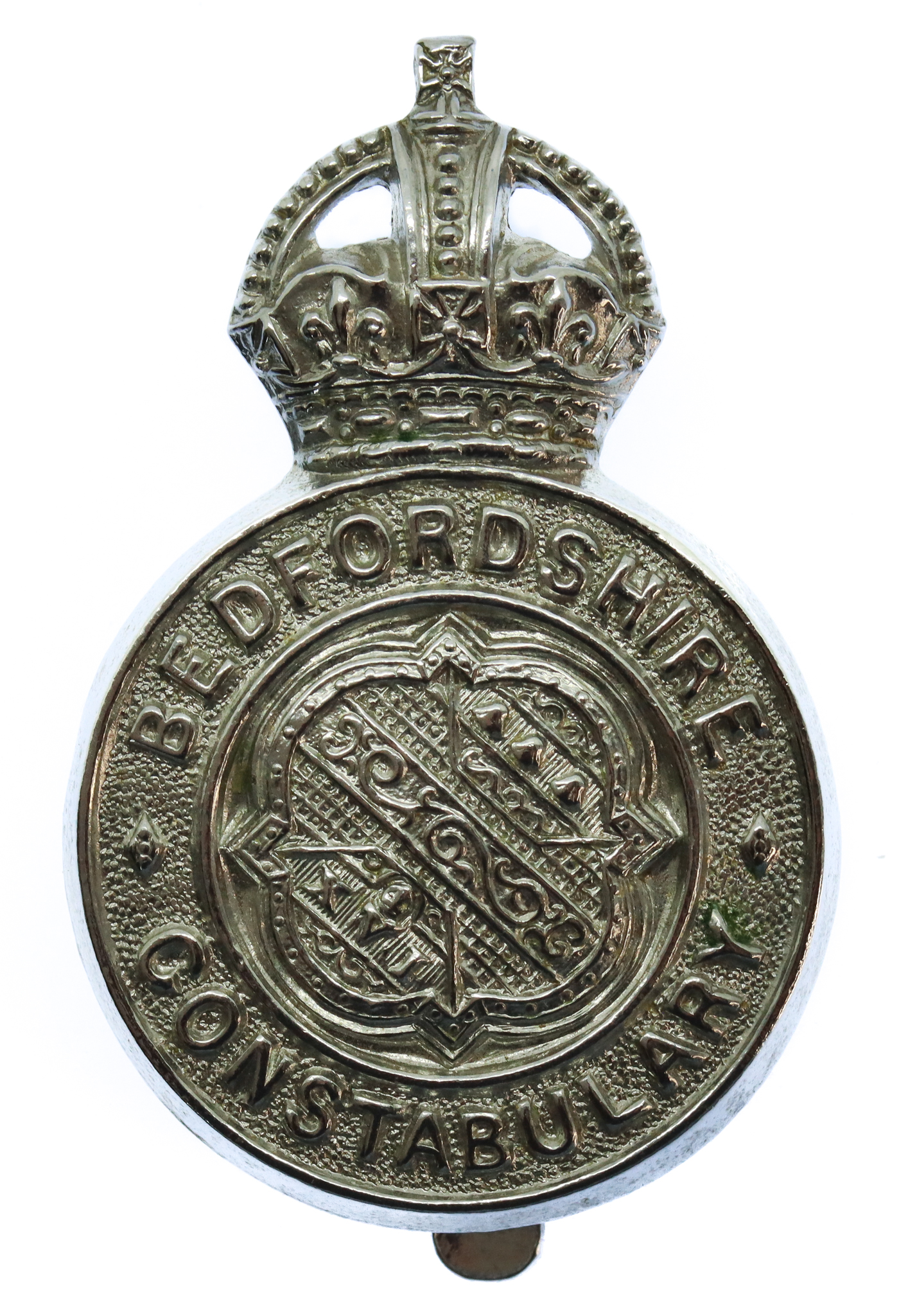 Bedfordshire Constabulary Cap Badge - King's Crown
