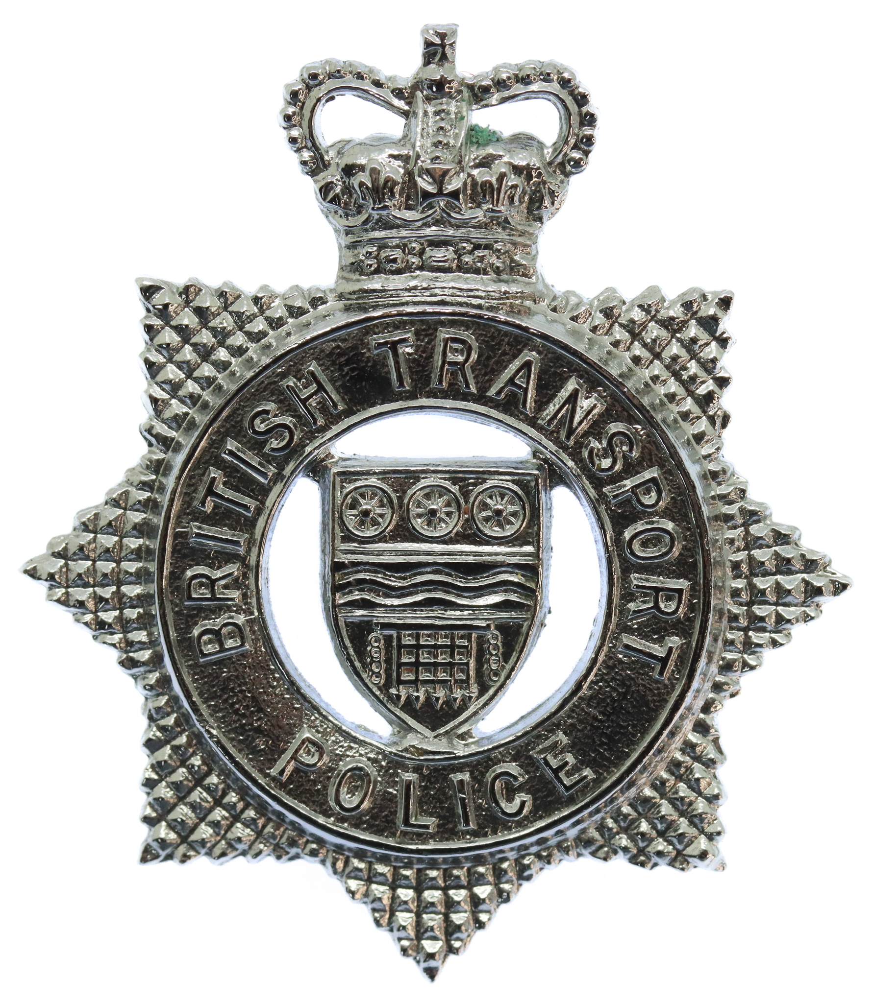 British Transport Police (B.T.P.) Cap Badge - Queen's Crown