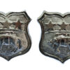 Pair of Leeds City Police Collar Badges
