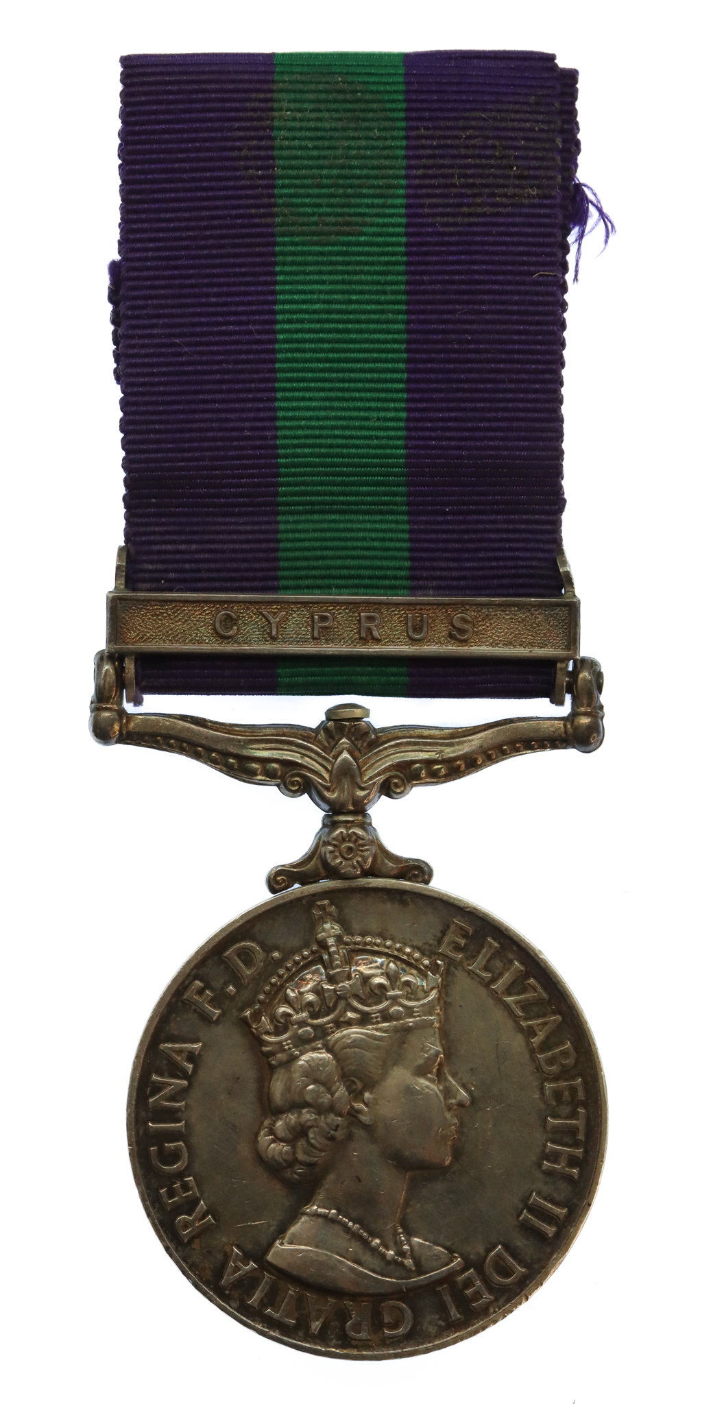 General Service Medal (Clasp - Cyprus) - Spr. T. Slaven, Royal Engineers