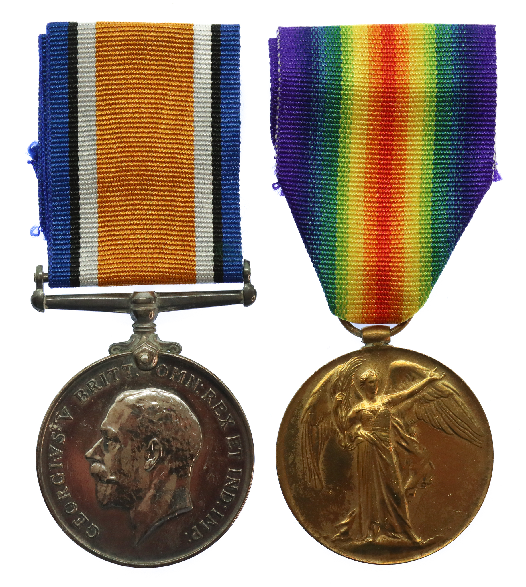 WW1 British War & Victory Medal Pair - Sjt. A.E. Hobson, 21st (Yeoman Rifles) Bn. King's Royal Rifle Corps