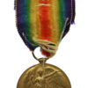 WW1 Victory Medal - Pte. C.H. Ward, East Yorkshire Regiment - Wounded