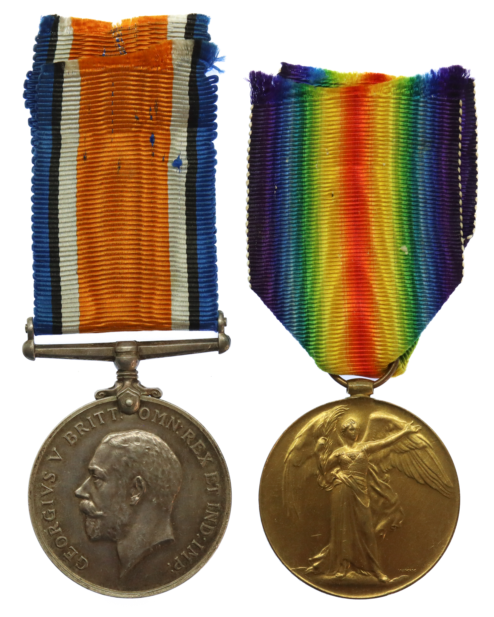WW1 British War & Victory Medal Pair - Pte. W.R. Byass, 21st (Yeoman Rifles) Bn. King's Royal Rifle Corps