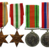 WW2 Territorial Efficiency Medal Group of Six - Pte. P. Duffy, Loyals (Previously R.A.C.) - Wounded