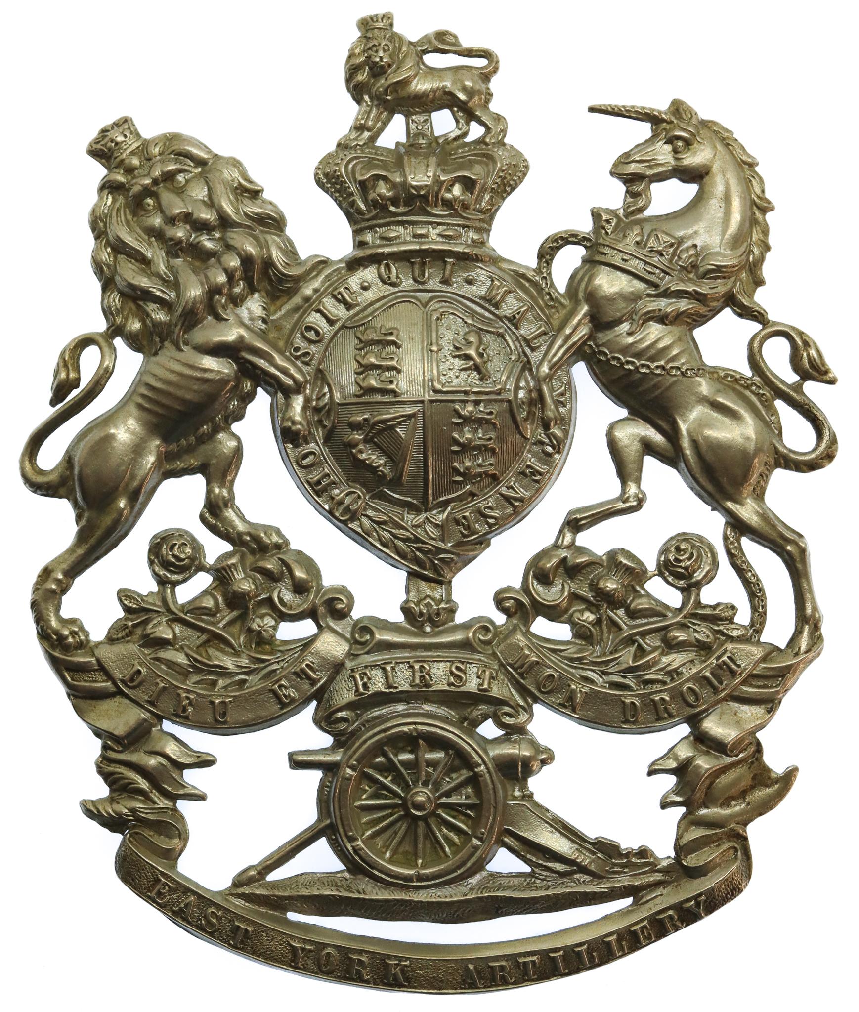 Victorian 1st East York Artillery Volunteers Helmet Plate