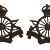 Pair of Amy Cyclist Corps Officer's Service Dress Collar Badges